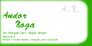 andor noga business card